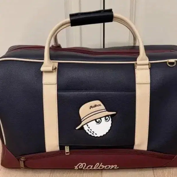 [BUNJANG] Malbon Golf Boston Bag Dark Navy / 골프 보스턴백 다크네이비