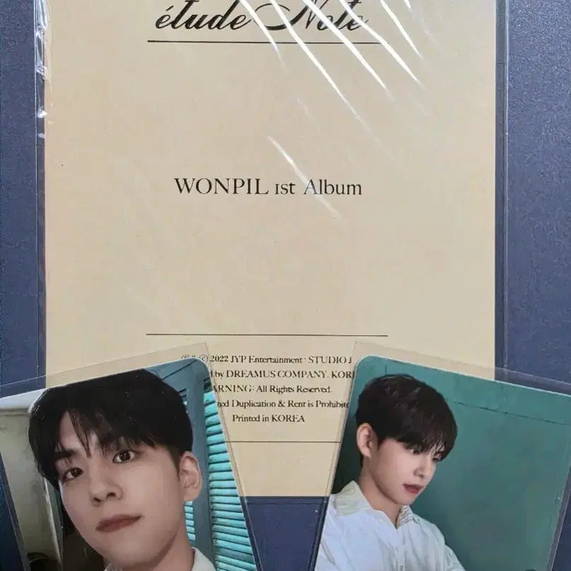 [BUNJANG] DAY6 Wonpil Paper Making Study Notebook & Photocard Bundle Set / 원필 필모그래피 습작노트,포카 일괄
