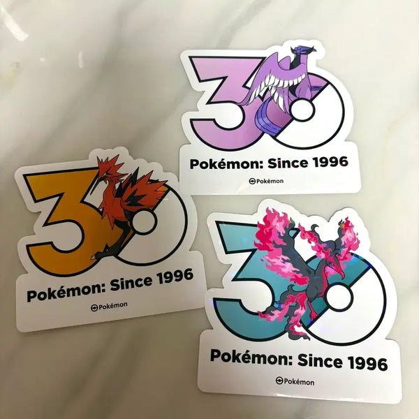 [BUNJANG] Pokemon 30th Anniversary Galar Articuno, Zapdos, Moltres Sticker Set / 포켓몬 30주년 스티커 가라르 파이어 썬더 프리저 3종세트