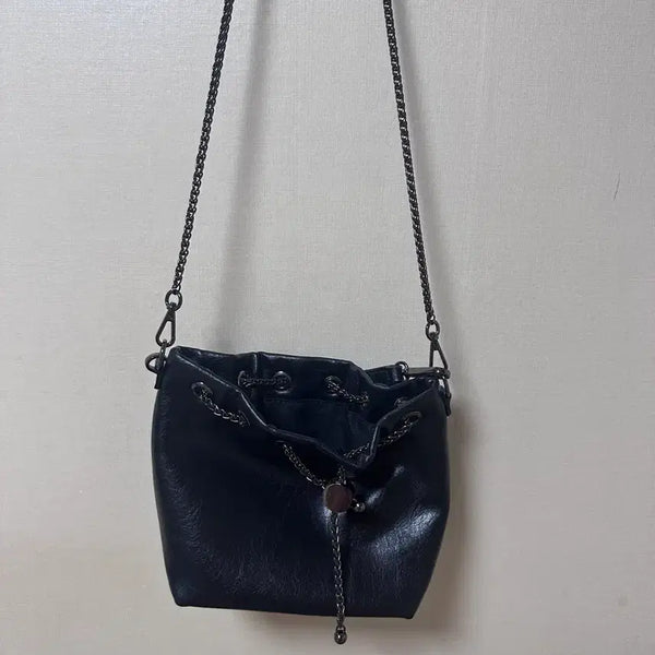 [BUNJANG] Mixxo Chain Bucket Bag Black / 새제품) 미쏘 체인 버킷백 블랙