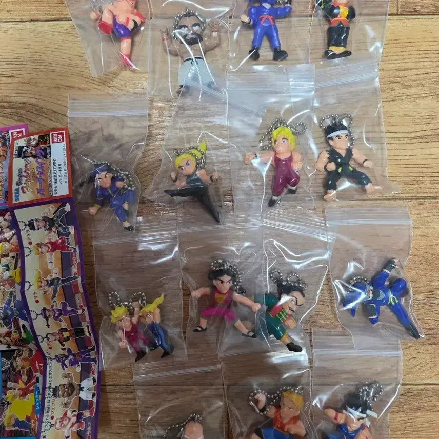 [BUNJANG] Virtua Fighter Classic Keychain Set (16 Variants, Series 1 & 2) / 버추어 파이터 피규어 고전 열쇠고리 16종 1탄,2탄 풀세트