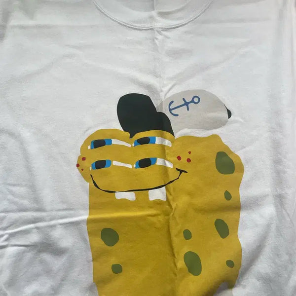 [BUNJANG] Uniqlo x SpongeBob Graphic T-Shirt XL / 유니클로 스폰지밥 콜라보 반팔 XL