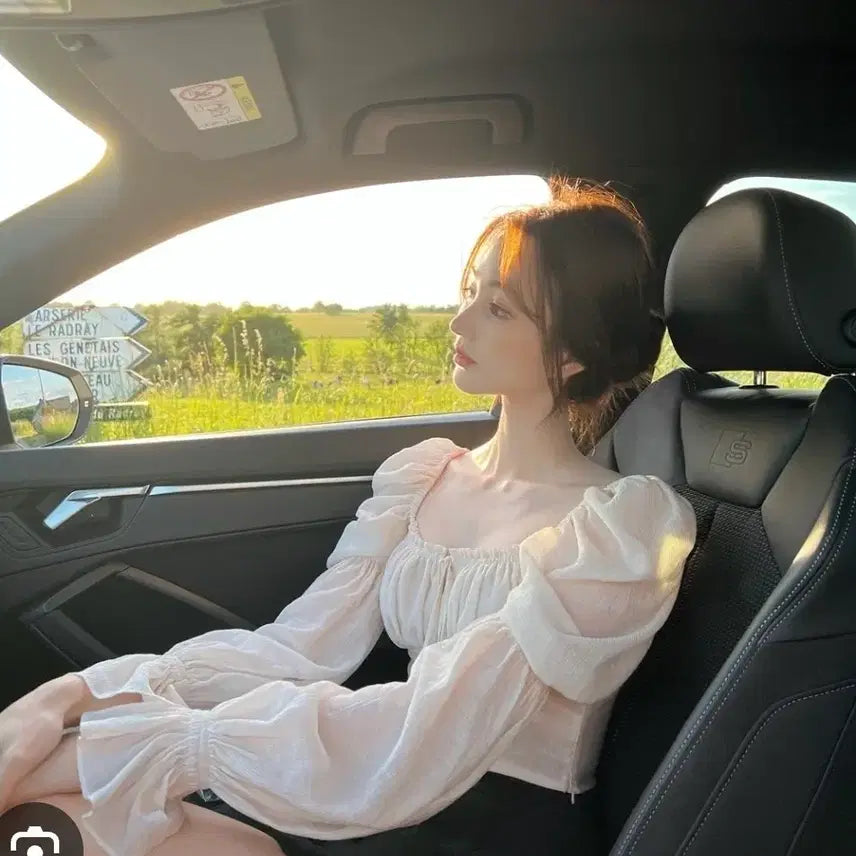 [BUNJANG] La Belle Blanc Le Mans Blouse M Size / 라벨르블랑 르망 블라우스 m사이즈