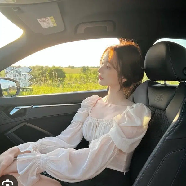 [BUNJANG] La Belle Blanc Le Mans Blouse M Size / 라벨르블랑 르망 블라우스 m사이즈