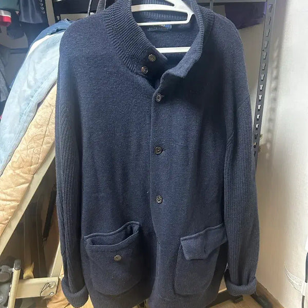 [BUNJANG] Polo Ralph Lauren Men's Navy Shawl Collar Cardigan XXL / 폴로랄프로렌 가디건