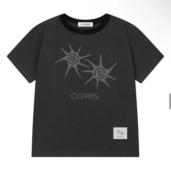 [BUNJANG] Koiris Charcoal Short Sleeve T-Shirt / 코이리스 반팔 티셔츠 차콜