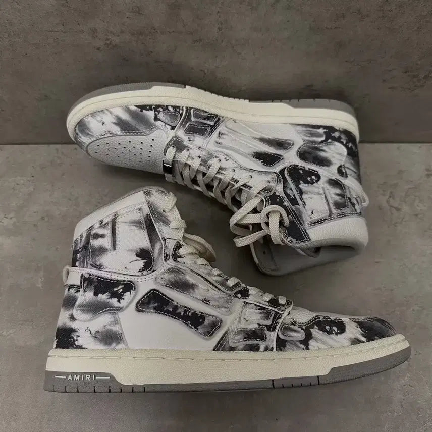 [BUNJANG] Amiri Skel Top Hi Grey Sneakers / Amiri Skel Top Hi Grey Sneaker