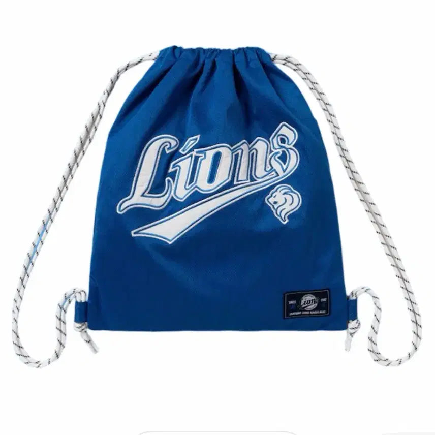[BUNJANG] Samsung Lions x 8Seconds Light Logo Gym Sack - Blue / 삼성 라이온즈x에잇세컨즈 라이트 로고 짐색 블루 새제품 팝니다