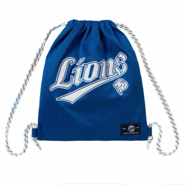 [BUNJANG] Samsung Lions x 8Seconds Light Logo Gym Sack - Blue / 삼성 라이온즈x에잇세컨즈 라이트 로고 짐색 블루 새제품 팝니다