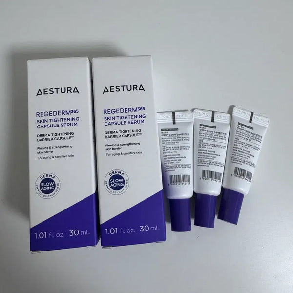 [BUNJANG] AESTURA Leciel Derm 365 Pore Elasticity Capsule Serum Bundle Set (30ml x 2) / (미개봉)에스트라 레제덤365 모공탄력 캡슐 세럼 30ml 2개 일괄