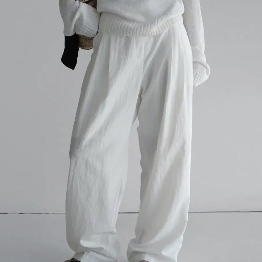 [BUNJANG] Laroom Cold Pants White M Short / 라룸 콜드팬츠 화이트M short