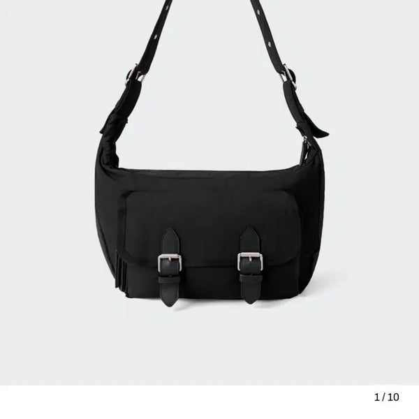 [BUNJANG] Usuel Messenger Bag Big Size Black / 유주엘 메신저백 빅사이즈 블랙