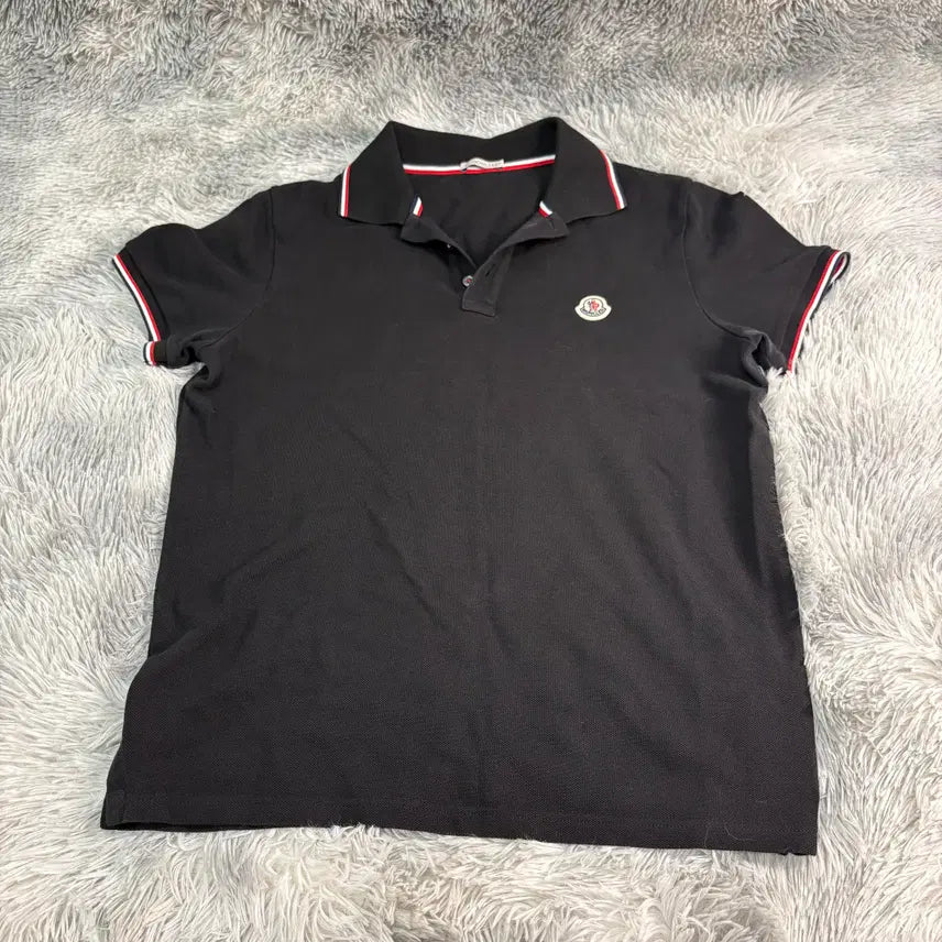 [BUNJANG] Moncler 23SS Short Sleeve T-shirt Black / [S,23SS] 몽클레어 카라티 반팔 티셔츠 블랙