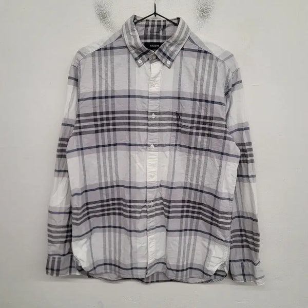 [BUNJANG] Hazzys Check Shirt (M) / [95/M] 헤지스 체크 셔츠 남방