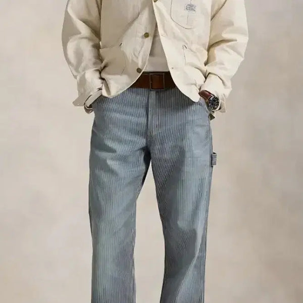 [BUNJANG] Polo Hickory Carpenter Pants (Altered Length) / [34인치 기장수선] 폴로 히코리 카펜터 팬츠