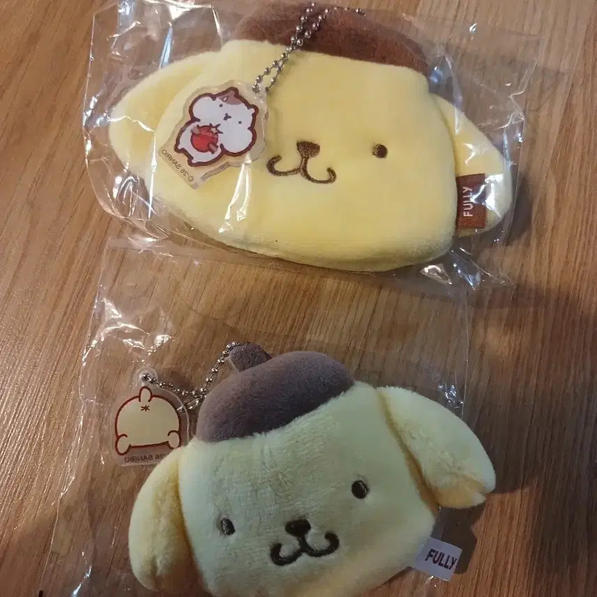 [BUNJANG] Pochacco Pom Pom Purin Plush Pouch Keyring Set / 새제품)풀리 폼폼푸린 인형키링 폼폼푸린 파우치키링 2종 일괄팝니다