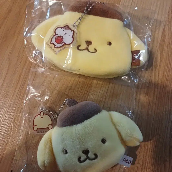 [BUNJANG] Pochacco Pom Pom Purin Plush Pouch Keyring Set / 새제품)풀리 폼폼푸린 인형키링 폼폼푸린 파우치키링 2종 일괄팝니다