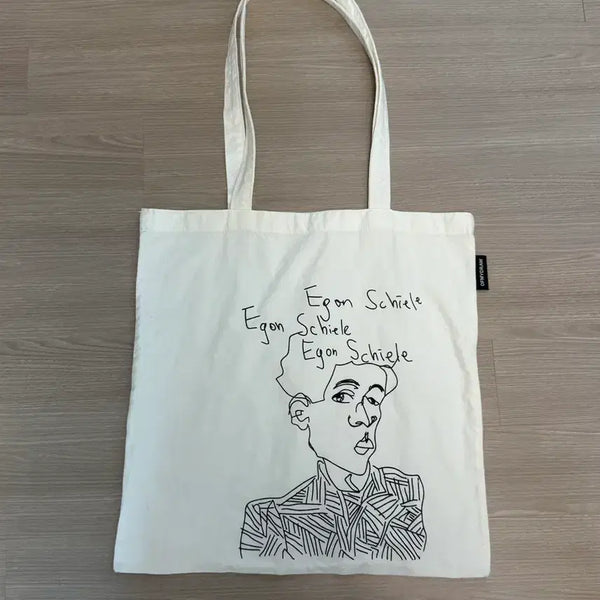 [BUNJANG] Egon Schiele Lettering Eco Bag / 에곤 실레 레터링 에코백