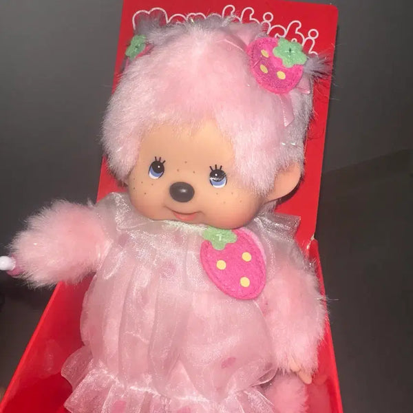 [BUNJANG] Strawberry Monchhichi European Limited Edition Doll / 스트로베리 몬치치 유럽 한정 인형