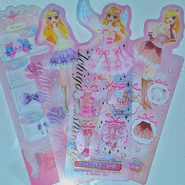 [BUNJANG] Aikatsu! Star! Ichigo & Ringo Bookmark Set / 아이카츠 아이엠스타 북마크 책갈피 이치고 라임 세트