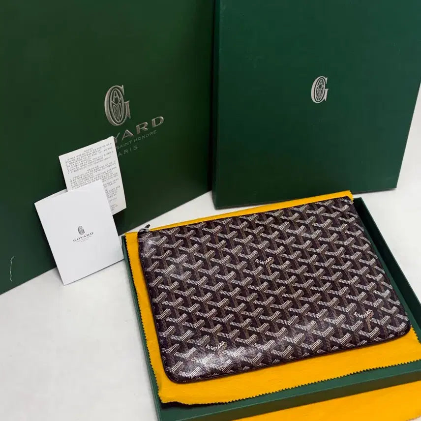 [BUNJANG] Goyard Saint Louis Clutch Bag MM Full Set / [정품]고야드 세나 클러치백(풀구성)