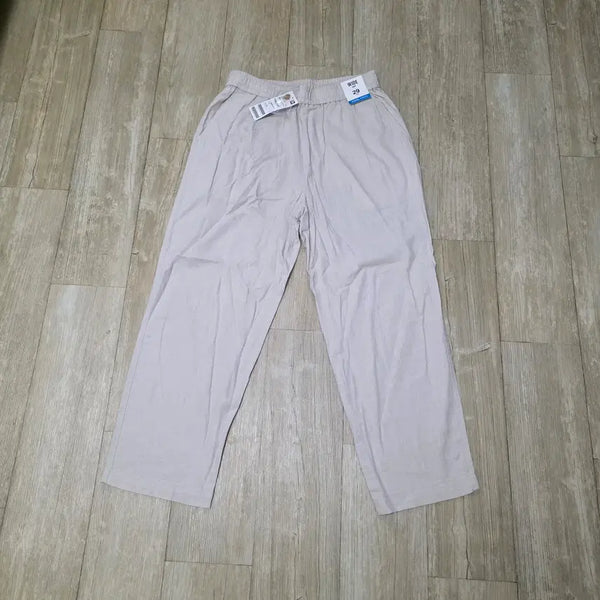 [BUNJANG] TOPTEN Linen Wide Crop Pants / 탑텐 리넨 와이드 크롭 팬츠