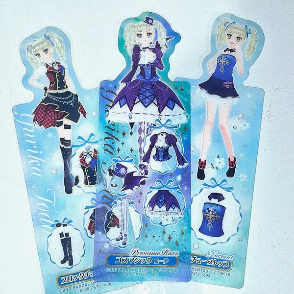 [BUNJANG] Aikatsu! Ichigo Hoshimiya Yurika Yukikaze Bookmark Set / 아이카츠 아이엠스타 유리카 유리 책갈피 북마크 세트