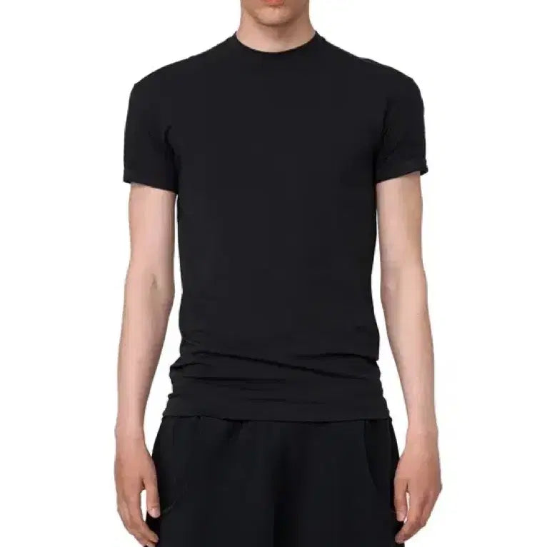 [BUNJANG] DBSR Muscle Fit Short Sleeve T-Shirt Black / DBSR 머슬핏 반팔티 블랙
