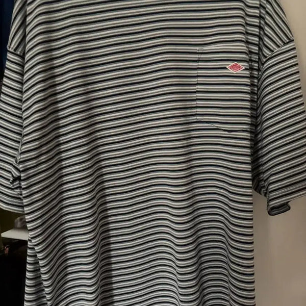 [BUNJANG] DANTON Striped Short Sleeve T-Shirt L / 단톤 스트라이프 반팔 L