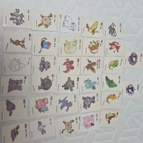 [BUNJANG] Pokemon Stickers Bundle Set / 포켓몬스터띠부띠부씰 스티커판매