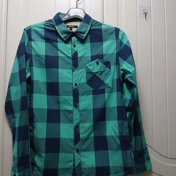 [BUNJANG] Blue Tail Check Shirt 170 / 블루테일 체크 남방 170