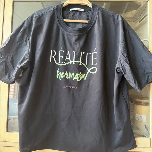 [BUNJANG] NICE CLAP Free Size T-Shirt / 나이스크랍 프리사이즈 반팔