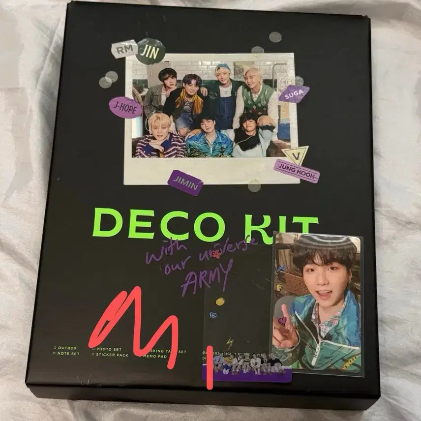 [BUNJANG] BTS Suga Deco Kit Photocard Set / 방탄 데코키트 + 슈가 포카  BTS DECO KIT