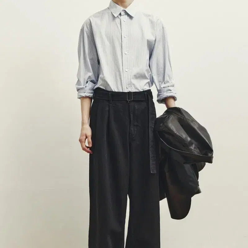 [BUNJANG] S Size Youth Belted Denim Pants / [S] 유스 벨티드 데님 팬츠