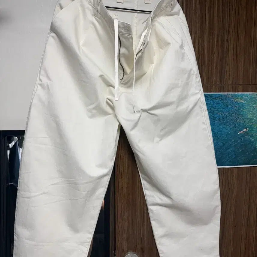 [BUNJANG] Uniqlo C Barrel Pants Off-White / [L] 유니클로C 배럴팬츠 오프화이트