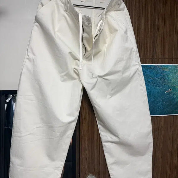[BUNJANG] Uniqlo C Barrel Pants Off-White / [L] 유니클로C 배럴팬츠 오프화이트