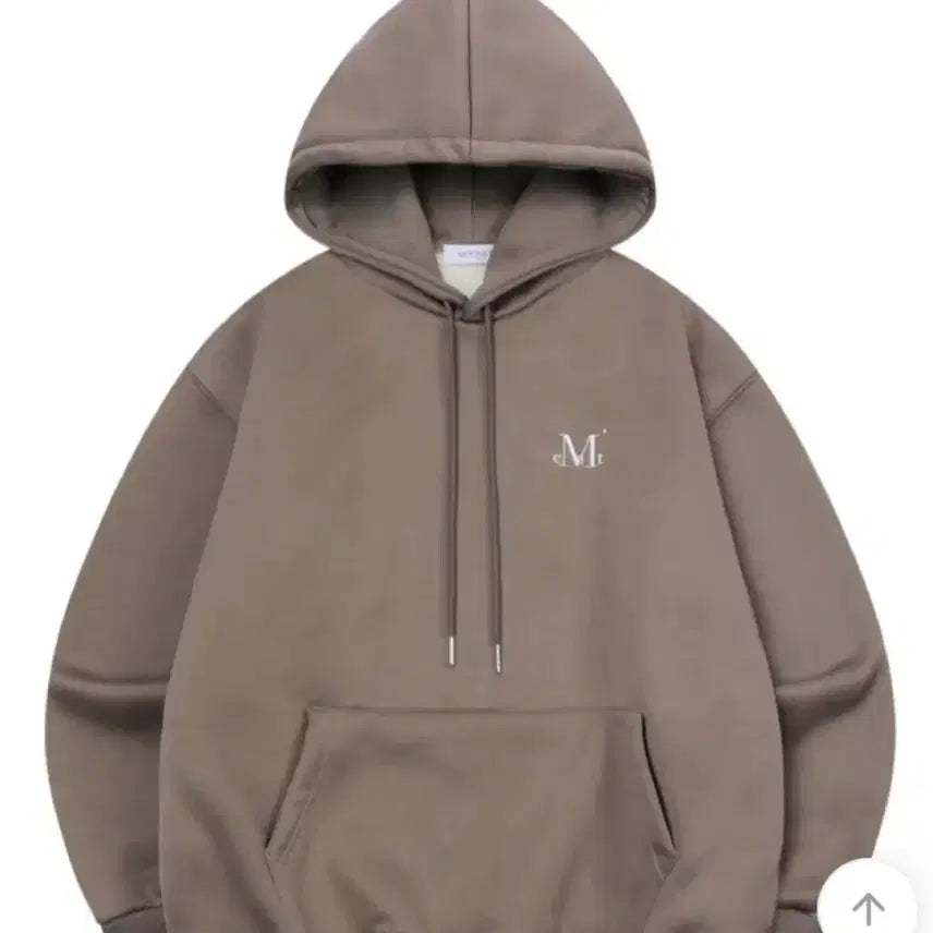[BUNJANG] Musent Signature Basic Logo Hoodie Mocha / 무센트 시그니처 베이직 로고 후드티 모카