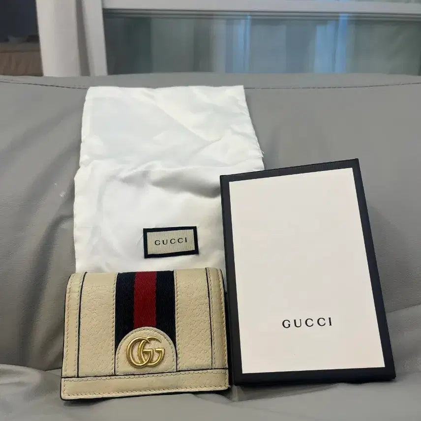 [BUNJANG] Gucci GG Ophidia Bi-fold Wallet Beige / 구찌 GG 오피디아 반지갑 베이지
