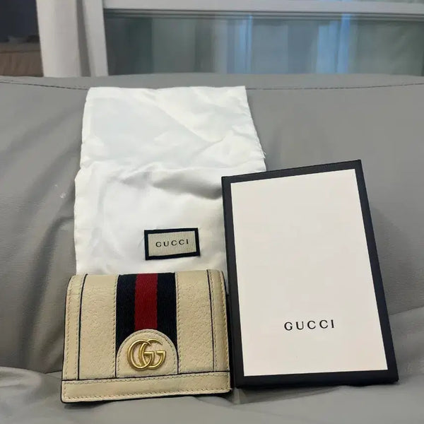 [BUNJANG] Gucci GG Ophidia Bi-fold Wallet Beige / 구찌 GG 오피디아 반지갑 베이지