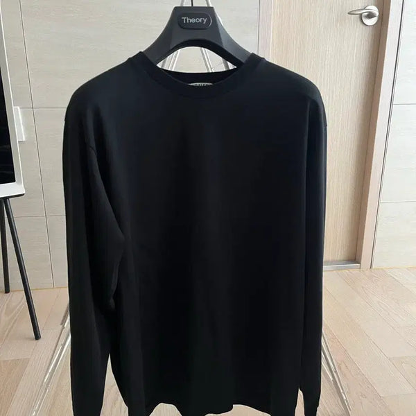 [BUNJANG] ORRERY Luster Plaiting Long Sleeve T-Shirt Black / 오라리 / 러스터 플레이팅 롱티셔츠 블랙 / 3