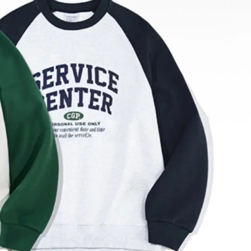 [BUNJANG] Code Graphy Color-block Raglan Arch Service Sweatshirt Navy S / 새 상품)CGP 코드그라피 배색 래글런 아치 서비스 맨투맨 네이비 s
