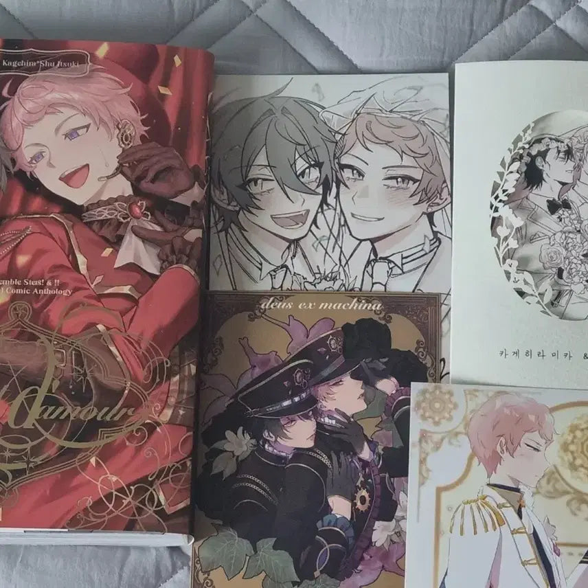 [BUNJANG] Ensemble Stars! Mika & Shu Japanese Anthology Doujinshi + Bonus Postcards / 앙스타 미카슈 일본 회지 + 덤