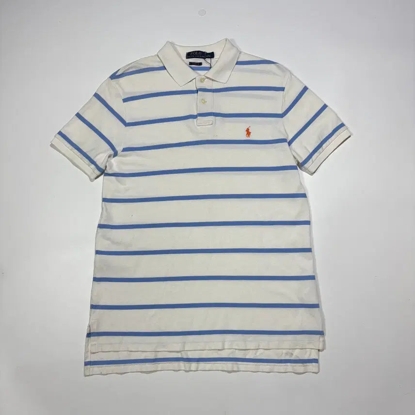 [BUNJANG] Polo Ralph Lauren Striped Short Sleeve Collar T-Shirt / 폴로 랄프로렌 스트라이프 반팔 카라키셔츠