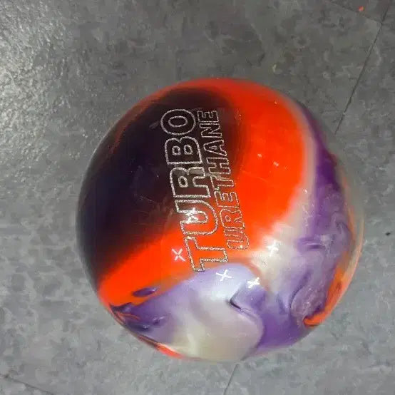 [BUNJANG] Turbo Urethane Bowling Ball Purple Orange 14lb / 터보 우레탄 볼 퍼플 오렌지14 p 새볼