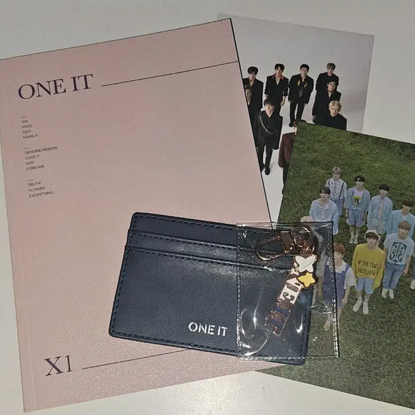 [BUNJANG] X1 ONE IT Photobook, Card Wallet, Keychain Bundle Set / X1 ONE IT 포토북 카드지갑 키링 굿즈 일괄