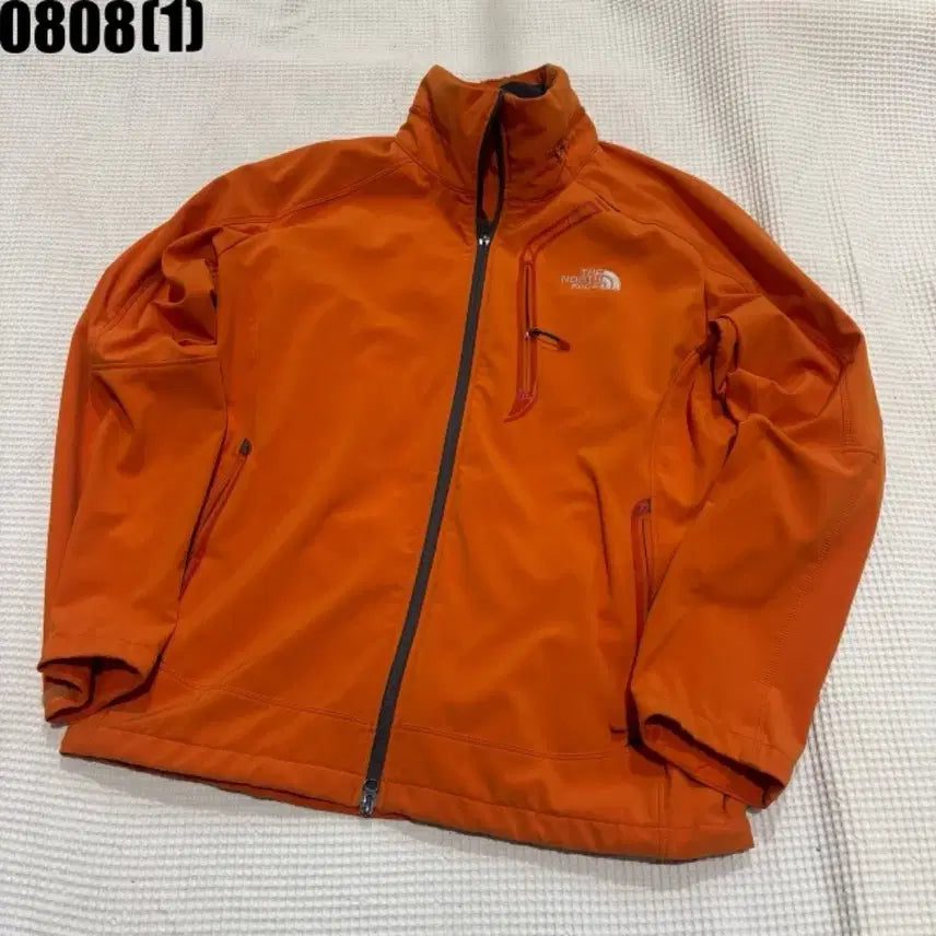 [BUNJANG] The North Face Orange Full-Zip Windbreaker Jacket XXL (110) / 노스페이스 트레이닝 상의 집업 자켓 바람막이 110 XXL