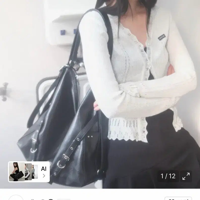 [BUNJANG] Azon Day Dual Bag Black / 애즈온 데이 듀얼백