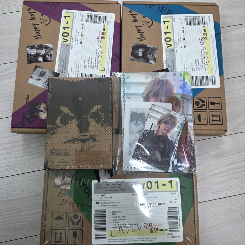 [BUNJANG] BTS V Solo Album 'Layover' Bundle Set / 방탄소년단 BTS 뷔 솔로앨범 layover 일괄