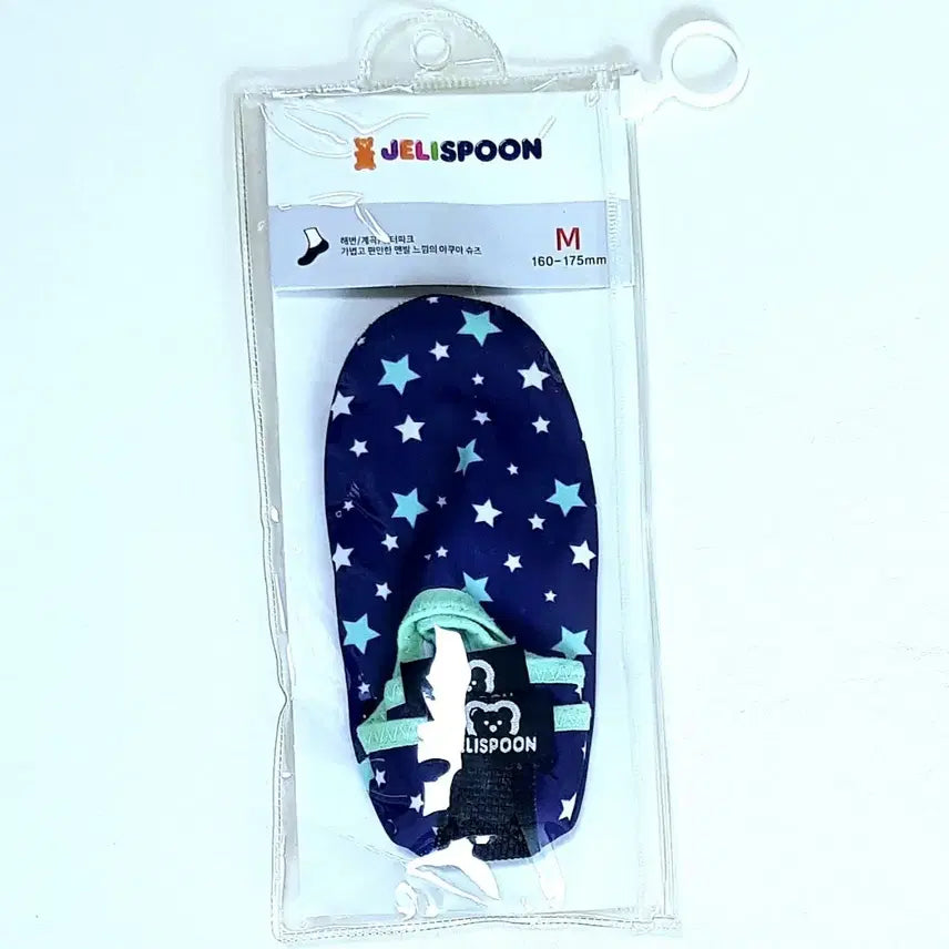 [BUNJANG] JELISPOON Aqua Shoes M Navy Star Pattern (160mm) / JELISPOON 아쿠아슈즈 M 네이비 별 패턴 (160mm)