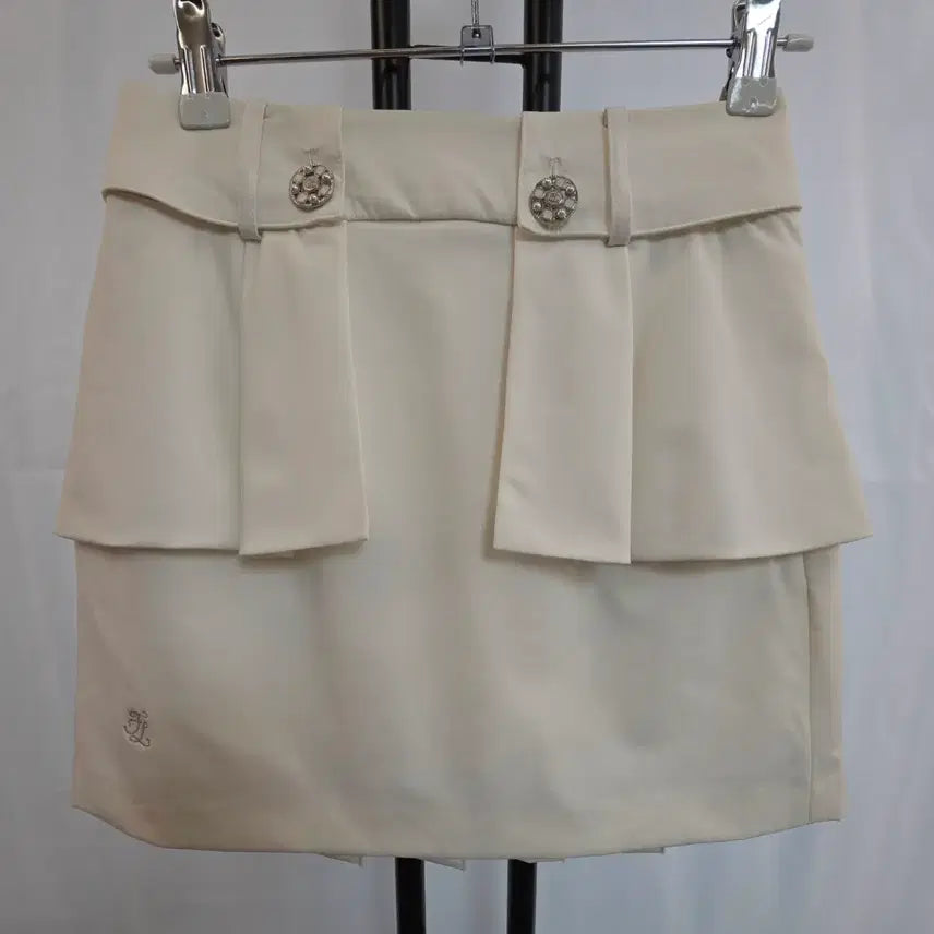 [BUNJANG] Fair Liar Pleated Golf Skirt White 24-inch / 페어라이어 골프 스커트 24인치 화이트 플리츠